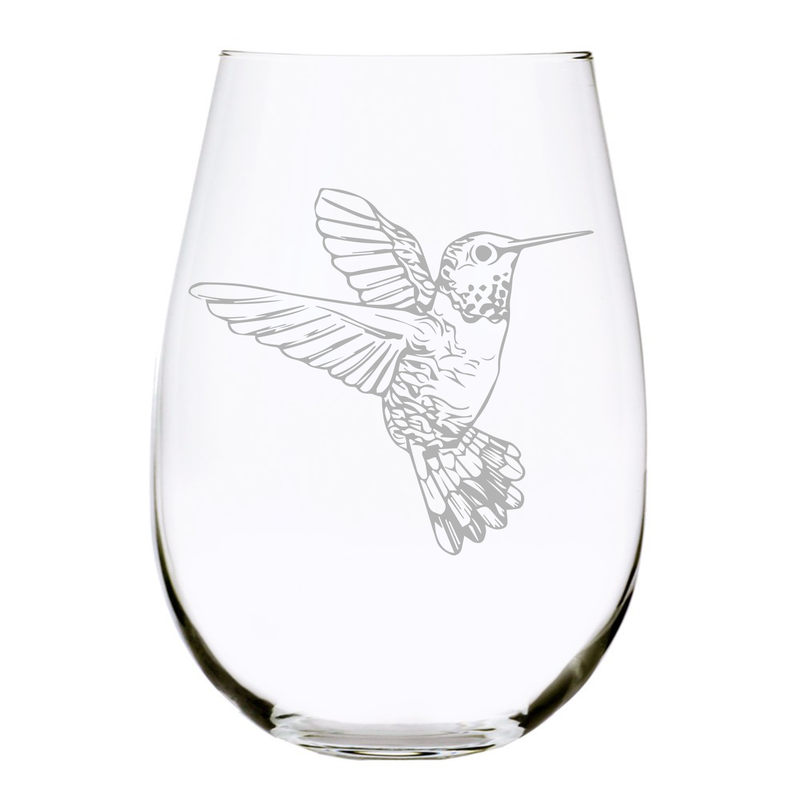 Hummingbird (H6) stemless wine glass, 17 oz.