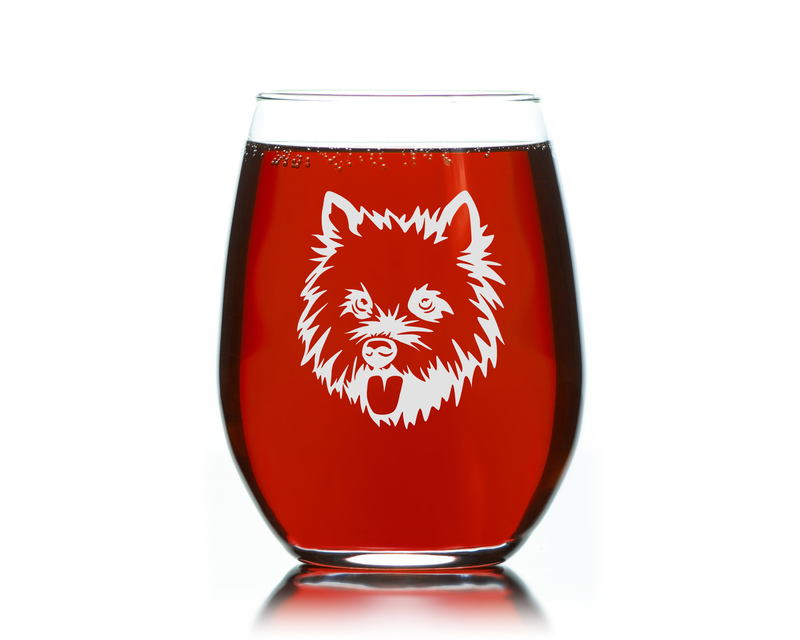 Cairn Terrier Themed, Dog Stemless Wine Glass, 17 oz. -  Dog Gift for Men and Women