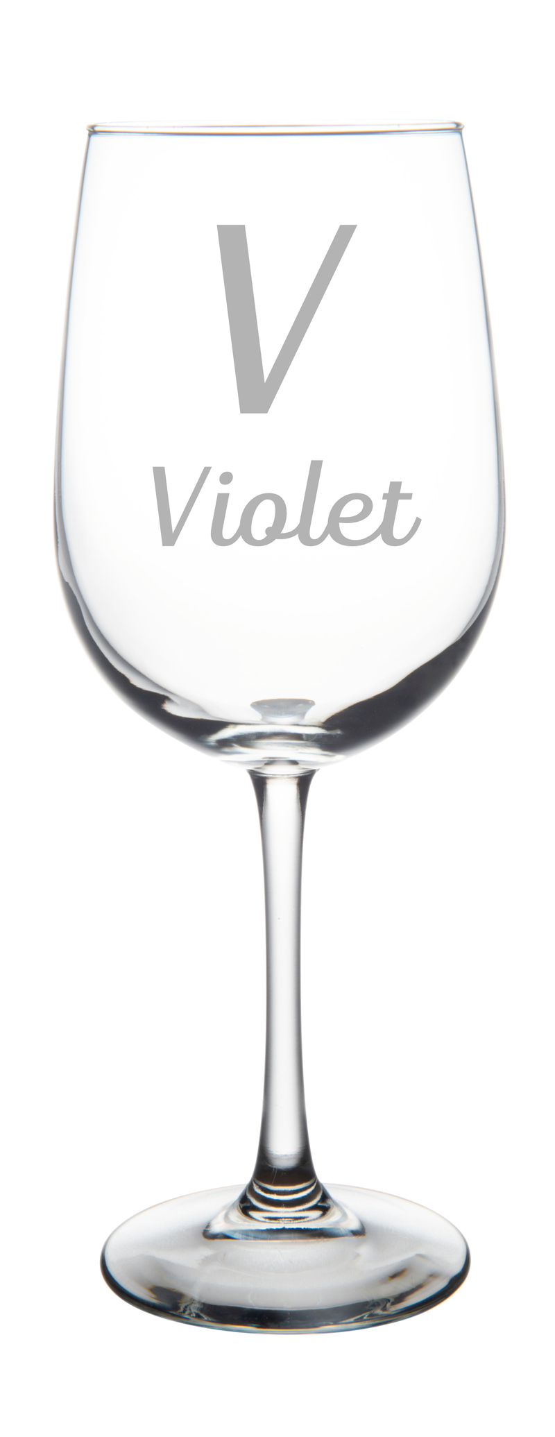 Personalized Monogrammed Initial with Name Wine Glass - Custom Gift for Women and Men - 19 oz.