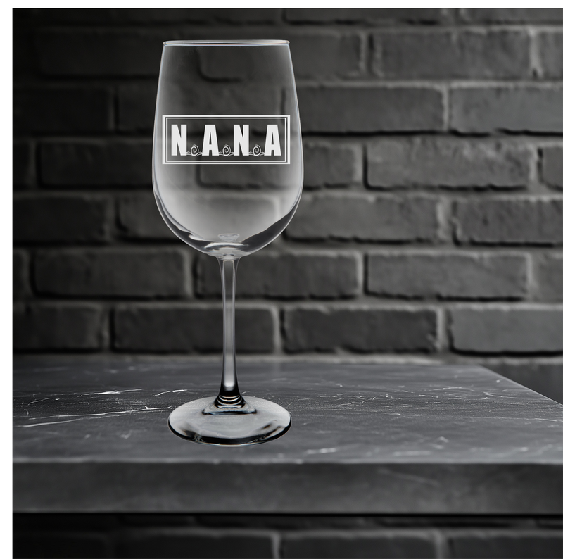 Nana Wine Glass - Nana Themed Gift for Women - 19 oz.