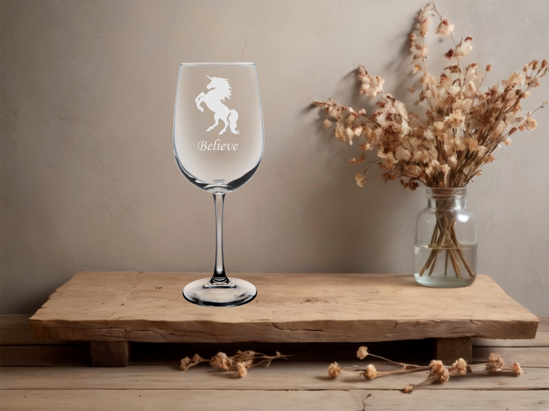 Unicorn Wine Glass  - Unicorn Themed Gift for Men and Women - 19 oz.