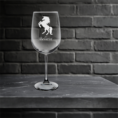 Unicorn Wine Glass  - Unicorn Themed Gift for Men and Women - 19 oz.