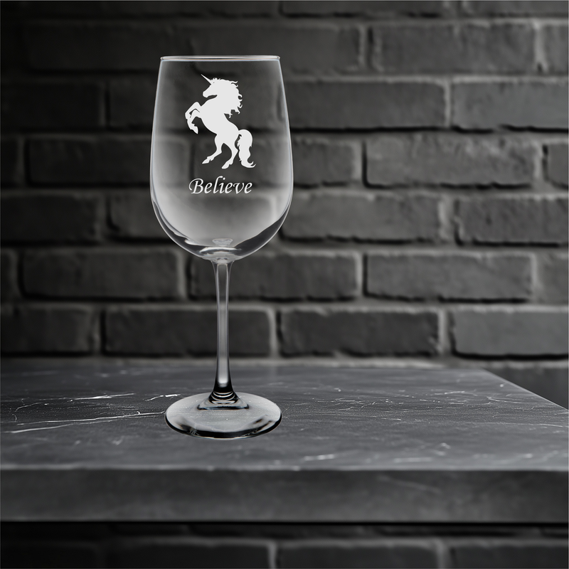 Unicorn Wine Glass  - Unicorn Themed Gift for Men and Women - 19 oz.