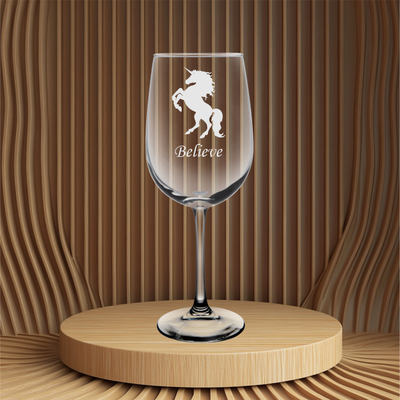 Unicorn Wine Glass  - Unicorn Themed Gift for Men and Women - 19 oz.