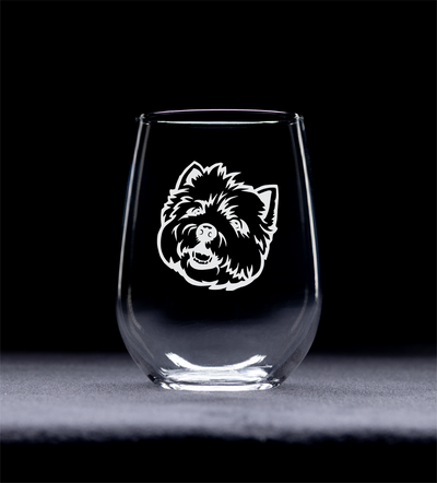West Highland Terrier  Themed, Dog Stemless Wine Glass - Dog Lover Gift for Men and Women - 17 oz. (Style W2)