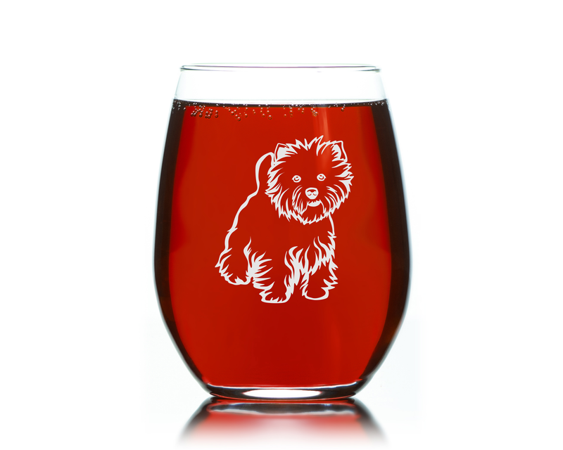 Westie Themed, Dog Stemless Wine Glass - West Highland Terrier Gift for Men and Women - 17 oz