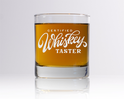 Certified Whiskey Taster Whiskey Rocks Glass - Gift for Men and Women -  11 oz.