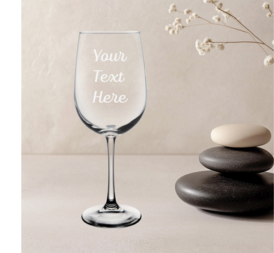 Custom Text 19 oz.  Wine Glass - Personalized Gift for Women and Men