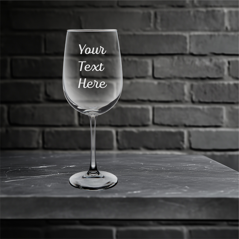 Custom Text 19 oz.  Wine Glass - Personalized Gift for Women and Men