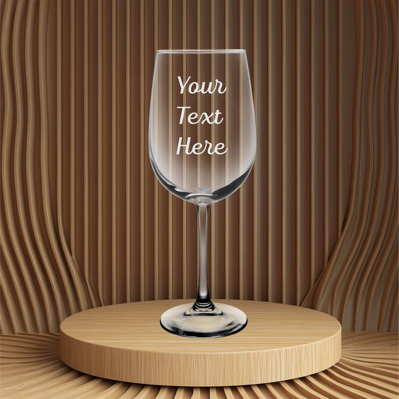 Custom Text 19 oz.  Wine Glass - Personalized Gift for Women and Men