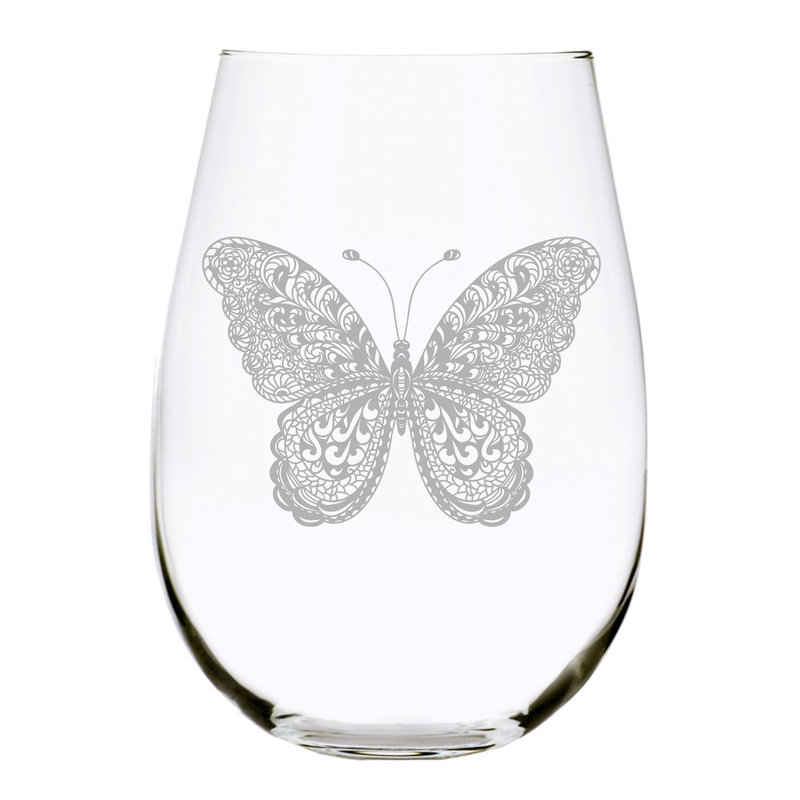 Butterfly (B2) stemless wine glass, 17 oz.