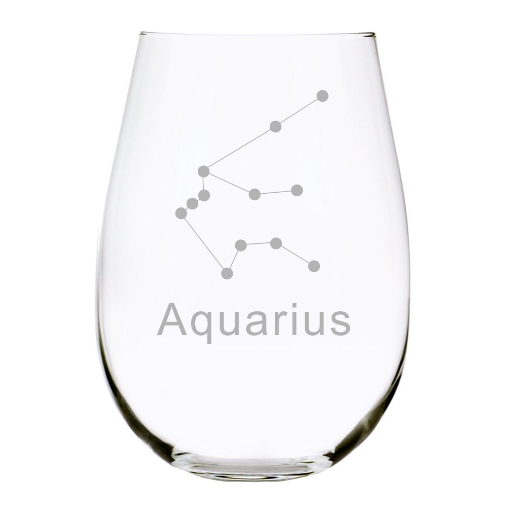 Northern Summer Sky Constellation Wine Glass