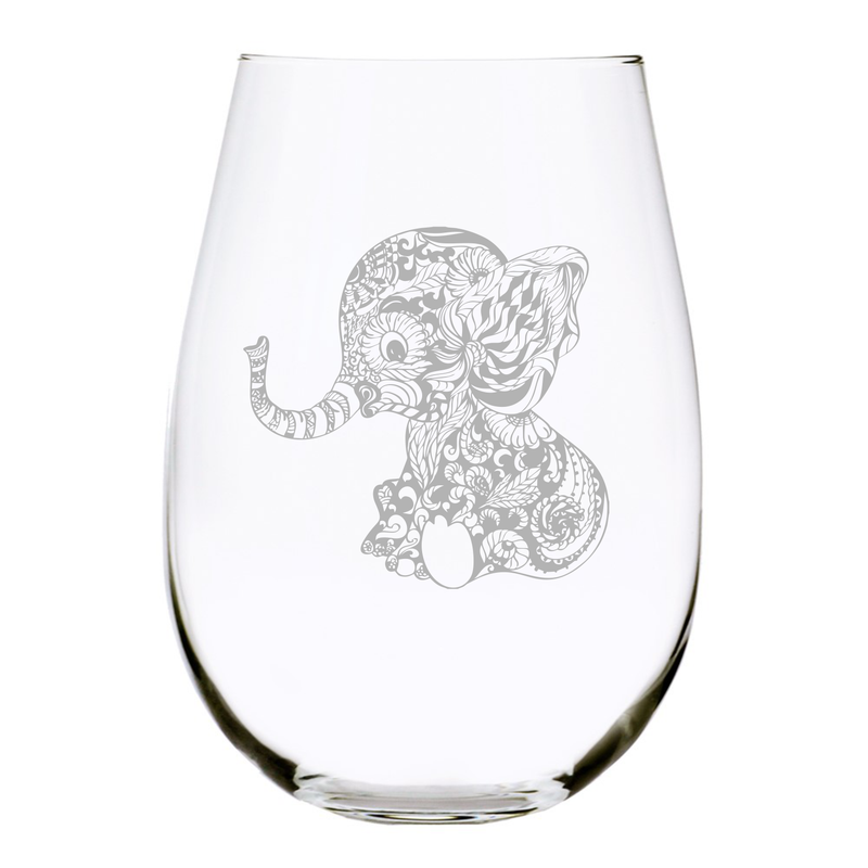 Elephant (BE2) stemless wine glass, 17 oz.