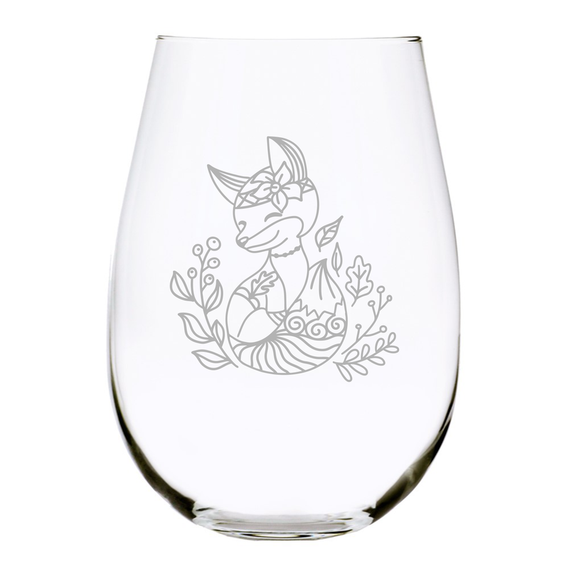 Fox (F1) stemless wine glass, 17 oz.