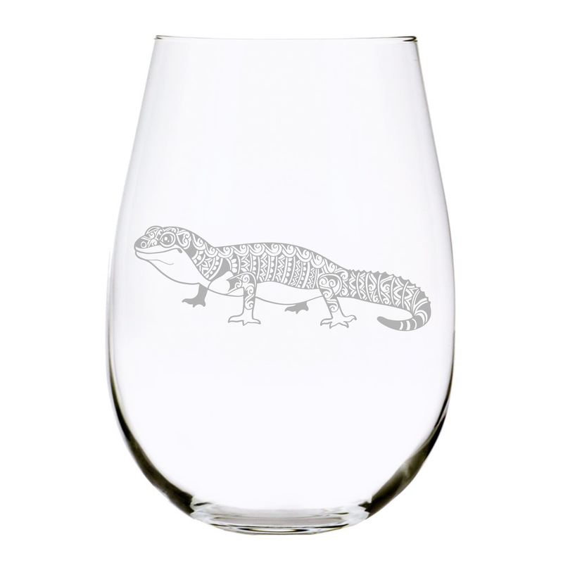 Gecko  Stemless wine glass, 17 oz.