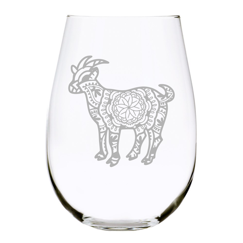 Goat (G2) stemless wine glass, 17 oz.