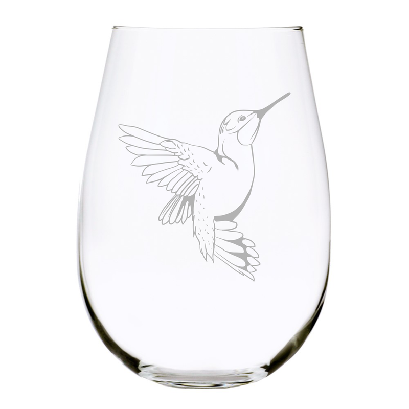 Hummingbird (H3) stemless wine glass, 17 oz.