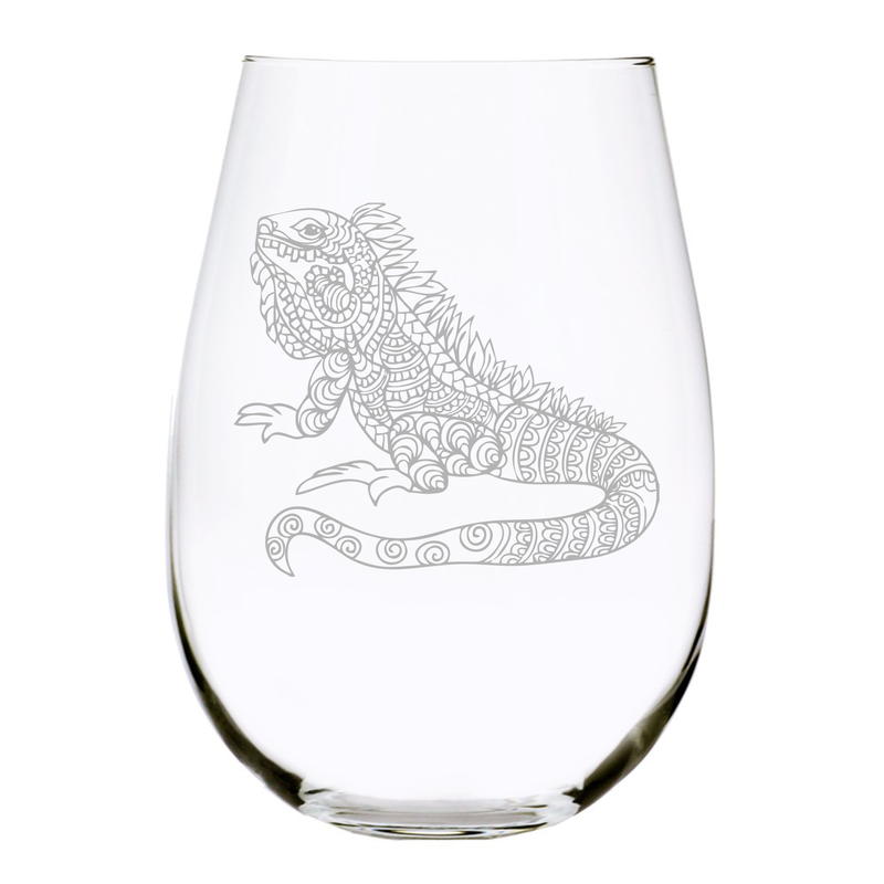 Iguana Stemless wine glass, 17 oz.