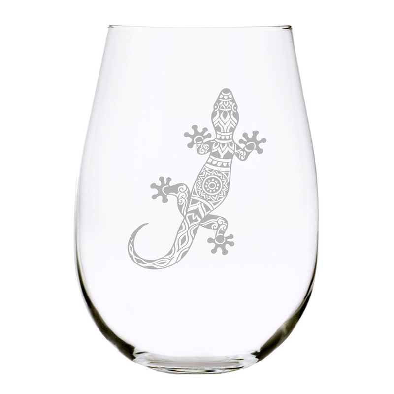 Lizard Stemless wine glass, 17 oz.
