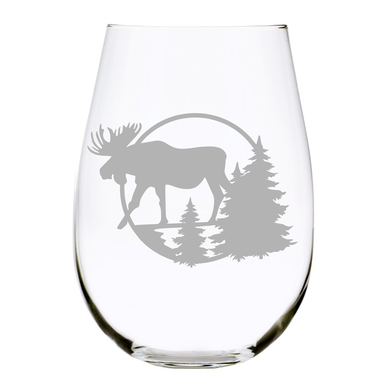 Moose (M1) stemless wine glass, 17 oz.