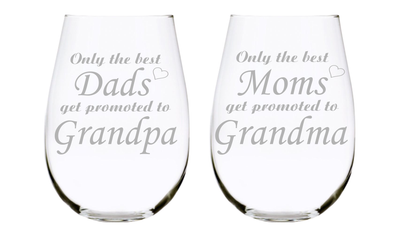 Only the best moms get 2024 promoted to grandma wine glass