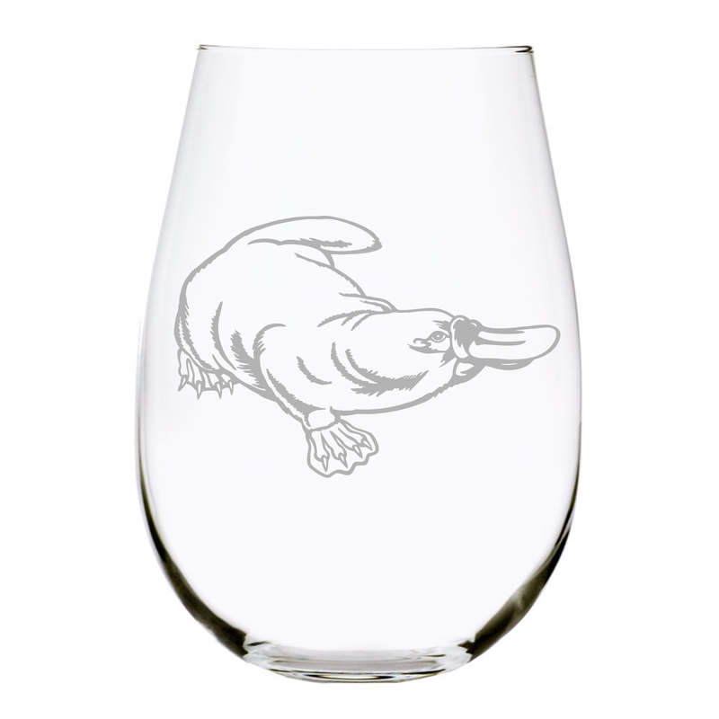 Platypus stemless wine glass, 17 oz.