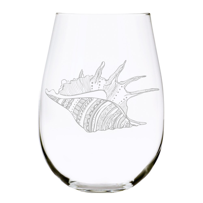 Sea Shell (SS2) Stemless wine glass, 17 oz.