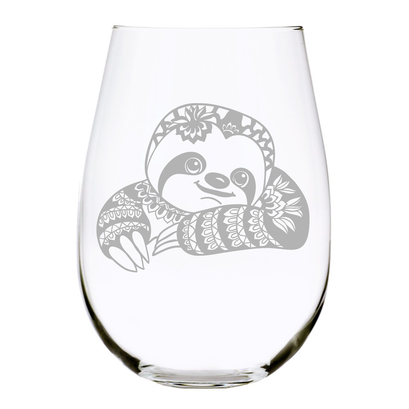 Sloth (S1) stemless wine glass, 17 oz.