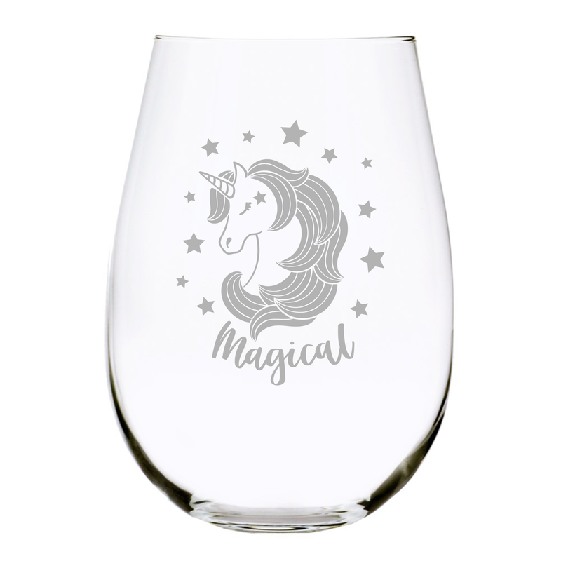 Unicorn (U2) Stemless wine glass, 17 oz.