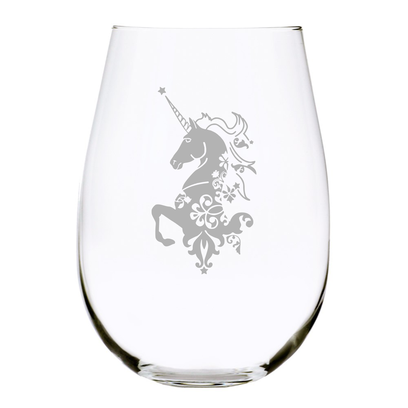 Unicorn (U3) Stemless wine glass, 17 oz.