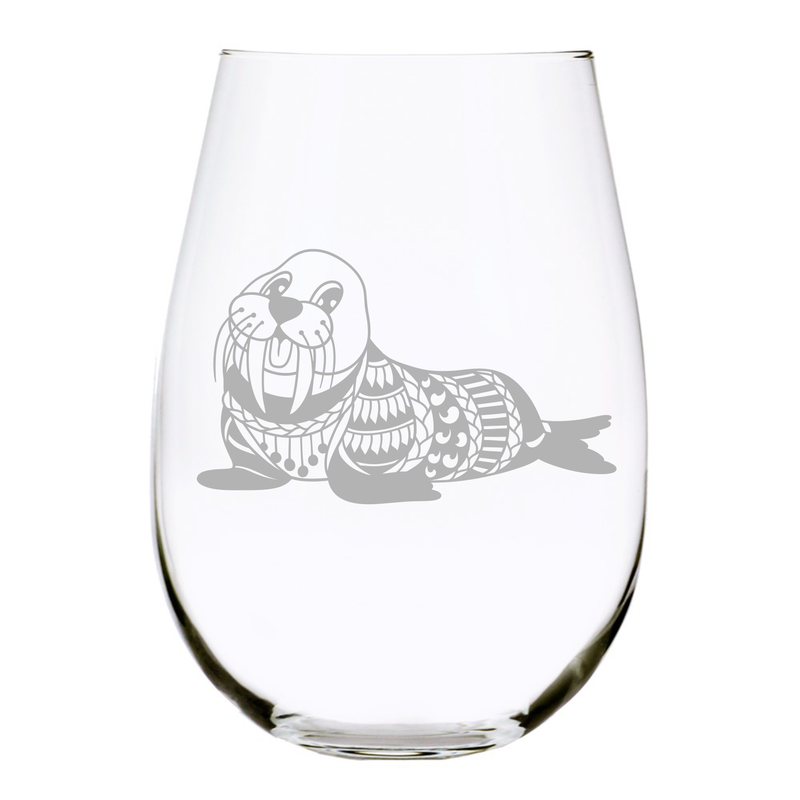 Walrus stemless wine glass, 17 oz.