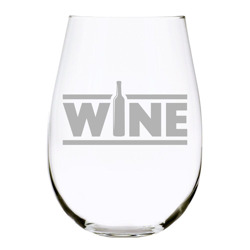 Wine Stemless Glass, 17 oz. Stemless, Lead Free Crystal