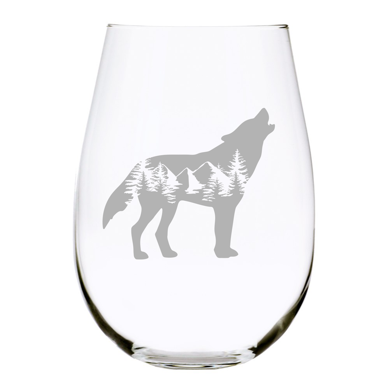 Wolf (W1) stemless wine glass, 17 oz.