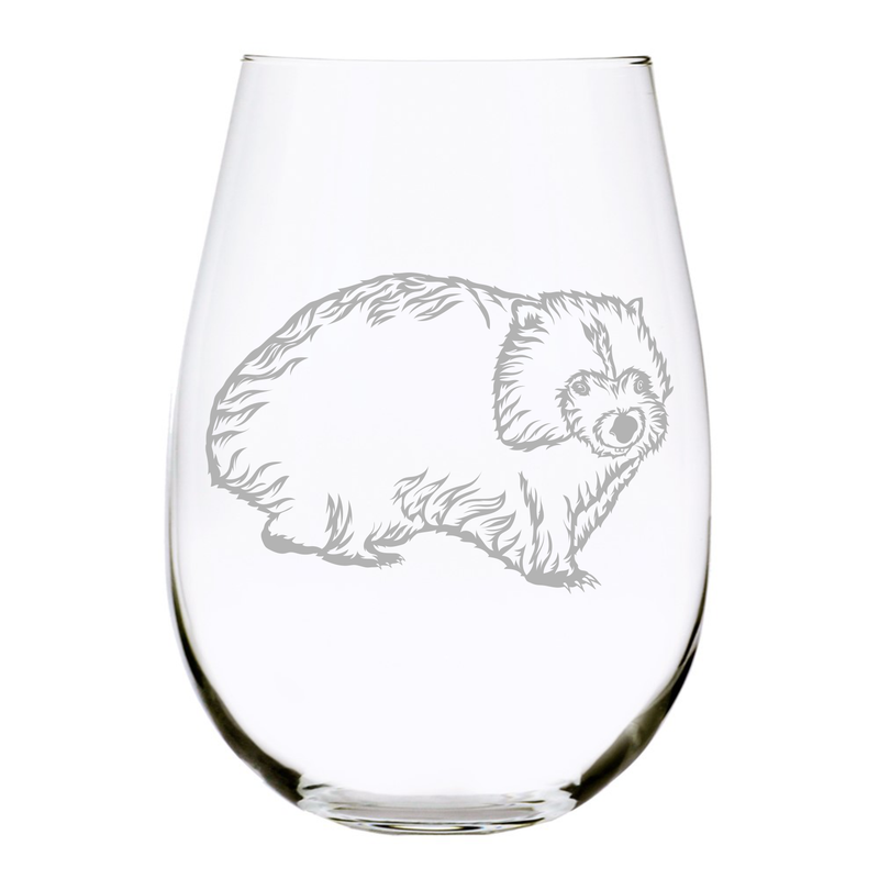 Wombat stemless wine glass, 17 oz.